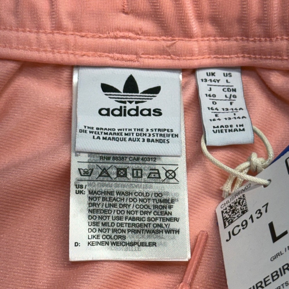 Adidas Originals Firebird Skirt Girls Large 13-14Y Semi Pink Spark JC9137 NEW - Picture 5 of 7